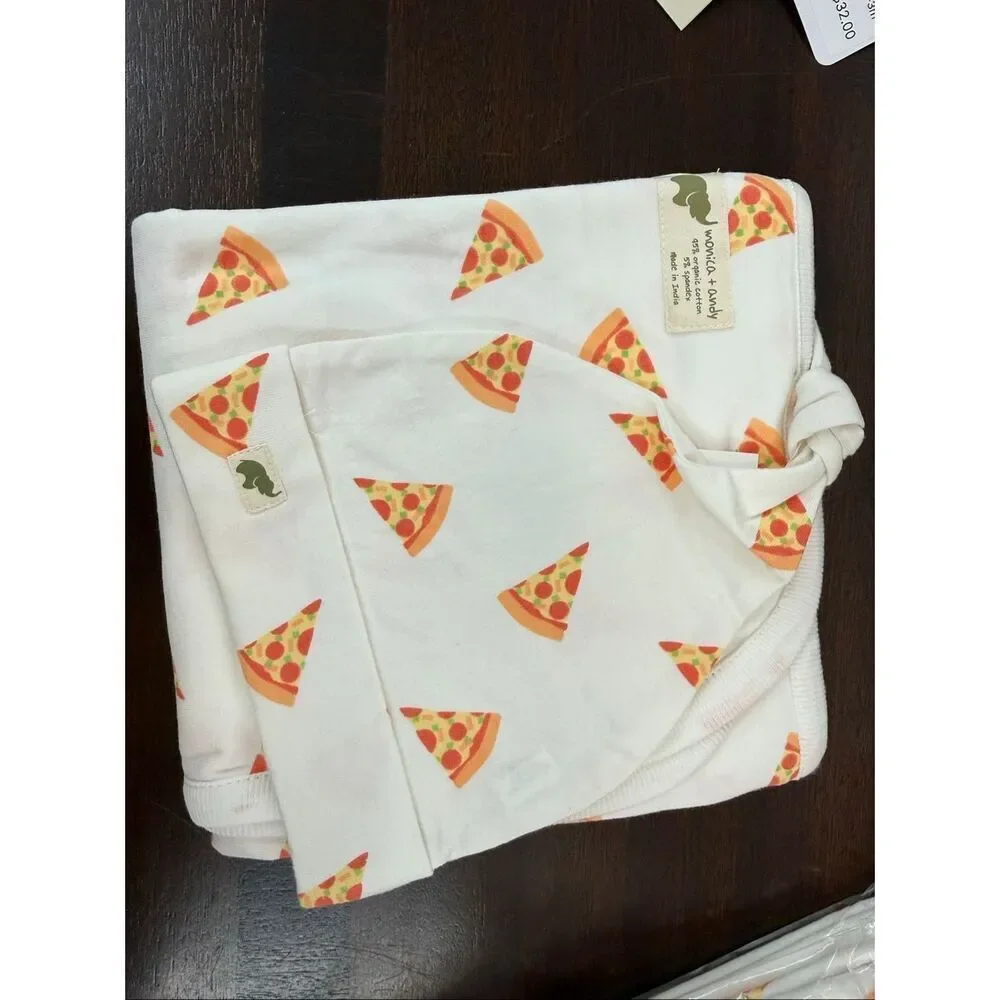 NWT Monica and Andy Newborn Baby Boy Hospital Cuddle Box - Pizza Day - Receiving
